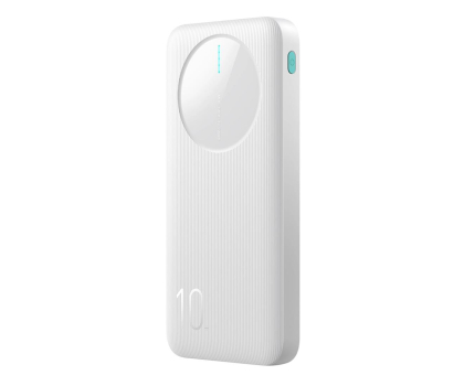 Powerbank JoyRoom Powerbank 10000mAh 2.4A 2x USB-A 1x USB-C JR-PBF12 biały